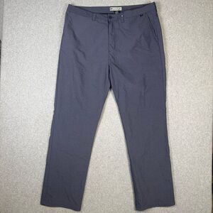 Travis Mathew Men's Size 40 Nylon Blue Flat Front Ankle Length Pants Stretch
